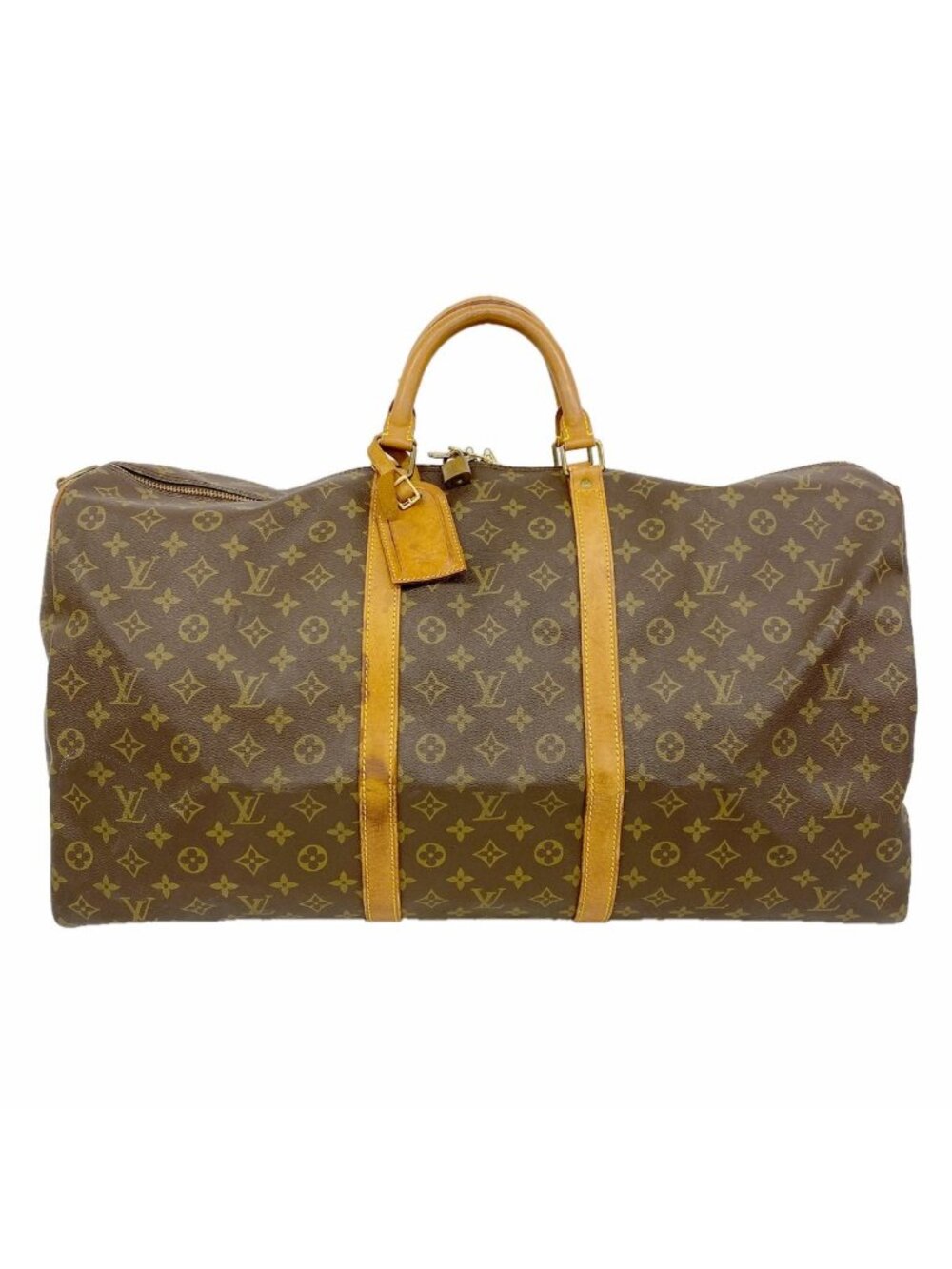 Louis Vuitton Boston Bag Monogram Keepall Bandouliere 60 Brown
